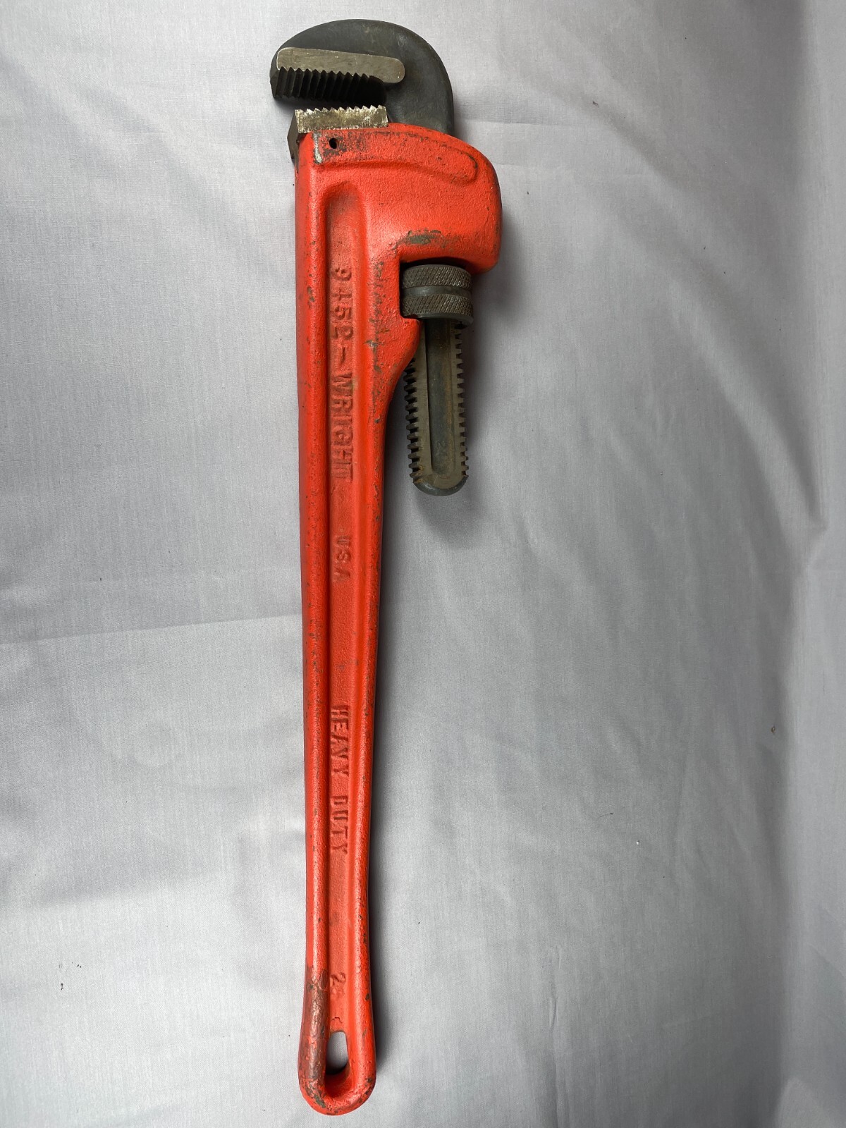 Wright 24 pipe wrench -- 24+ inches long. Manufacturer part # 9R31030