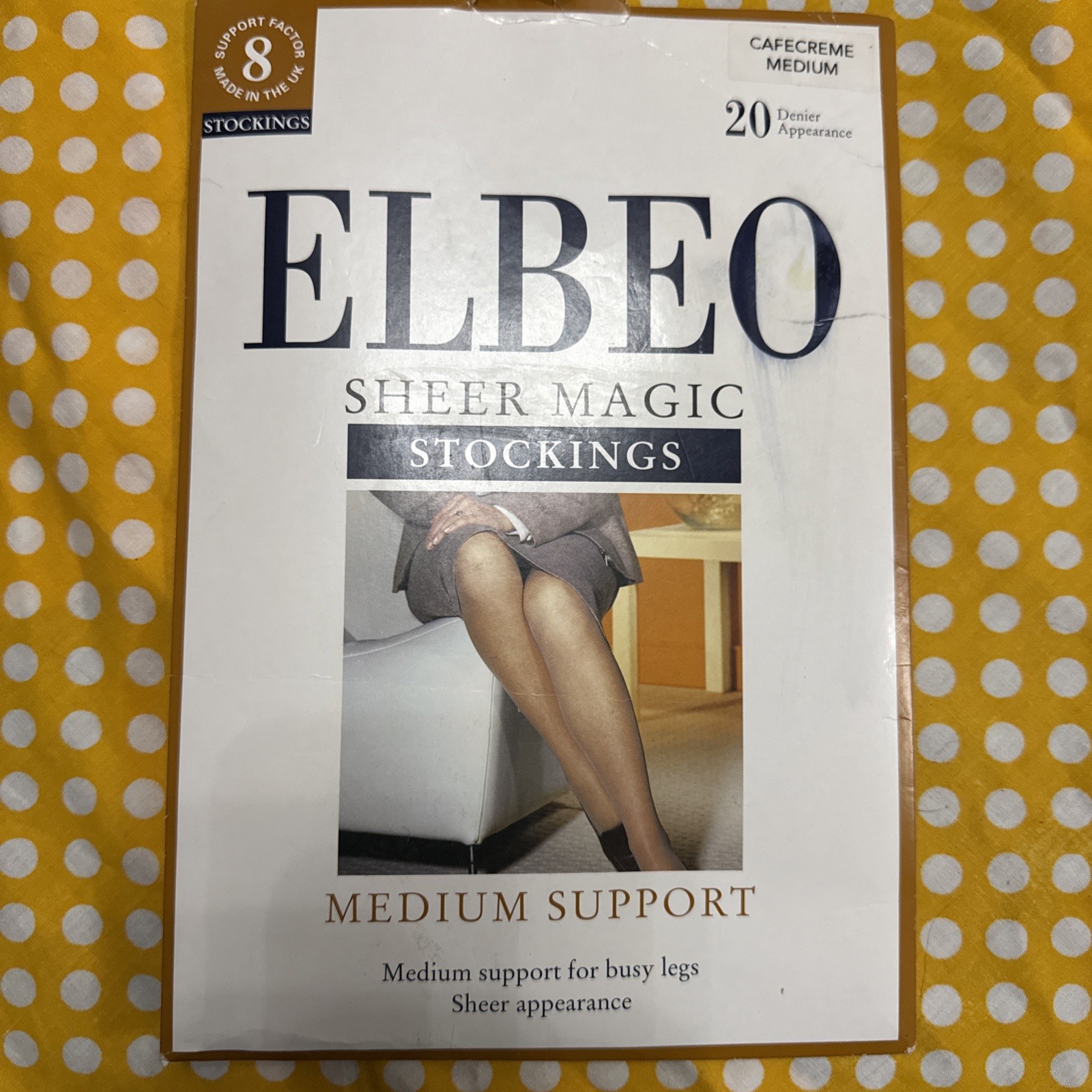 Elbeo Sheer Magic Stockings Medium Support 20 Denier, size Medium
