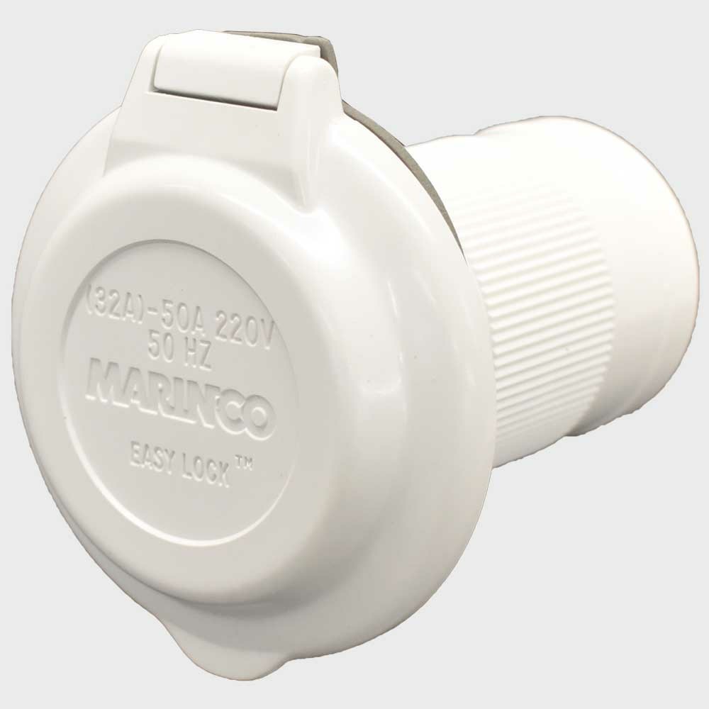 Marinco Boat Inlet Plug 6343EL-BXBNT | 50 Hz 220 Volt 50 Amp