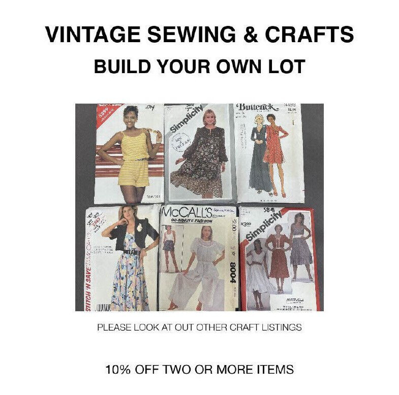 WOMEN SEWING PATTERN CRAFT McCALLS, BUTTERICK, SIMPLICITY  LOT B GRANNY HOBBY