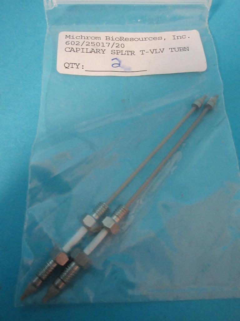 NEW LOT OF 2 MICHROM BIORESOURCES 602/25017/20 CAPILARY SPLTTTER T-VLV TUBN