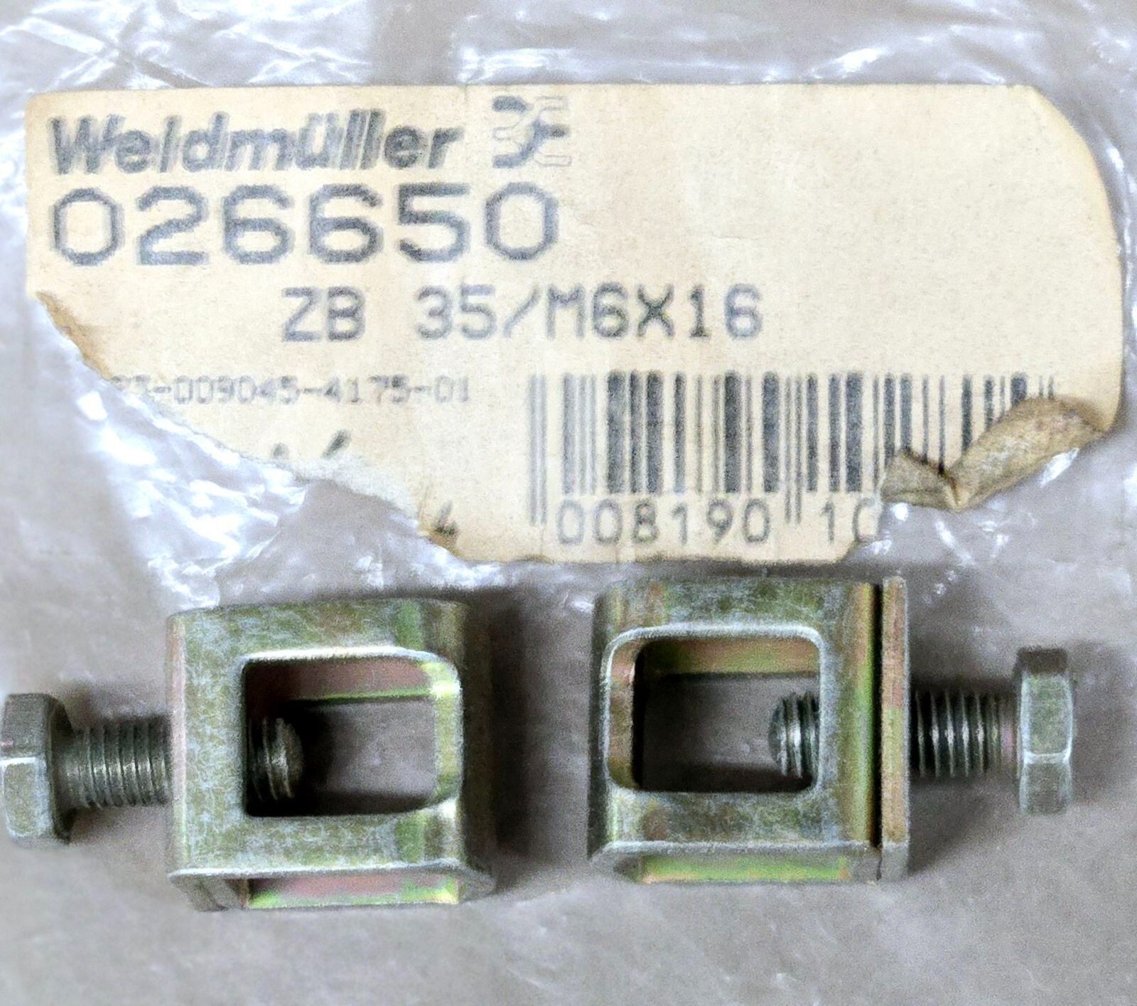 WEIDMULLER 026650000 ZB35/M6X16 CLAMPING YOKE (LOT OF 17PCS)