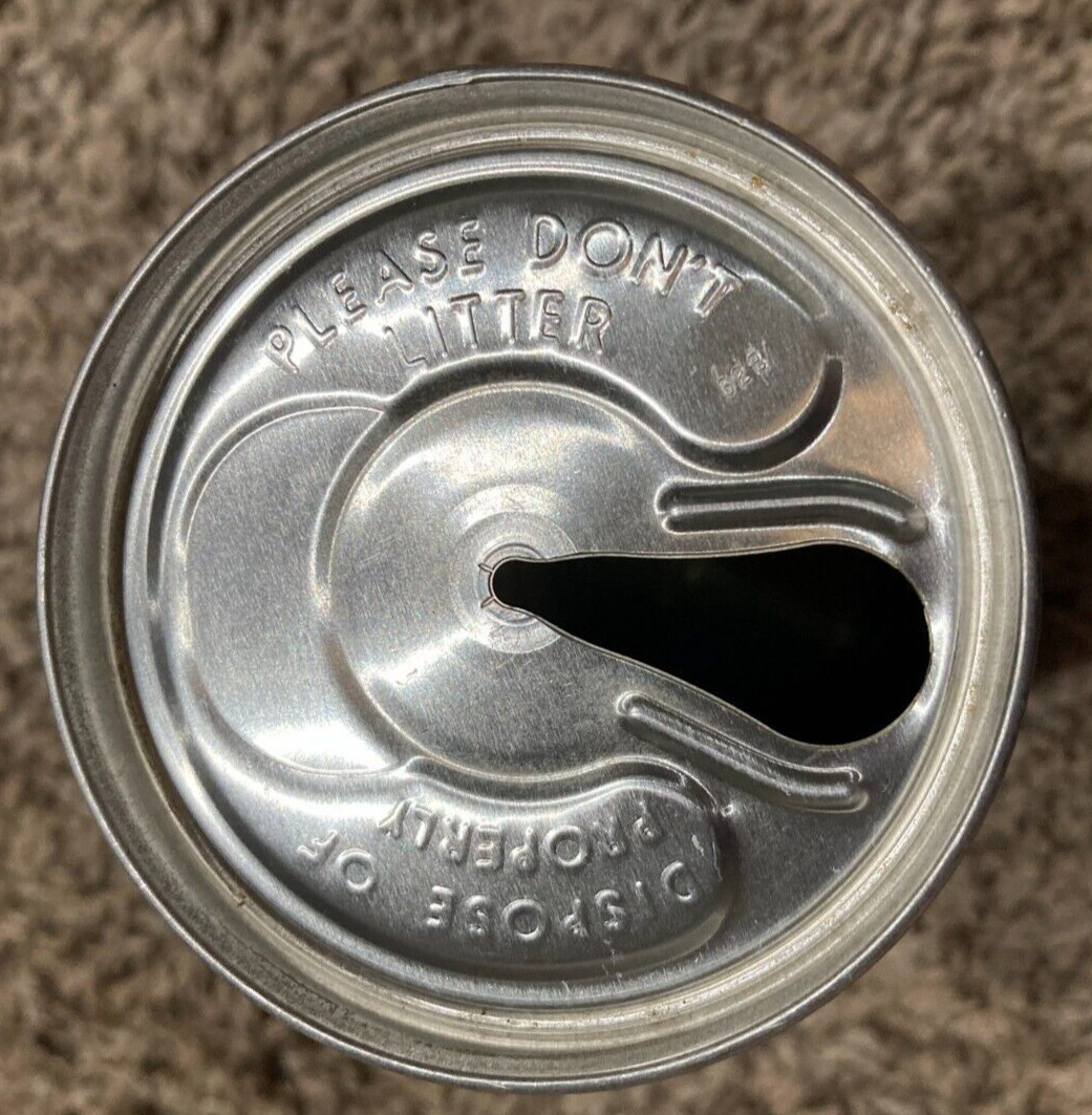 VINTAGE UPPER 10 LEMON LIME SODA PULL TAB STEEL CAN