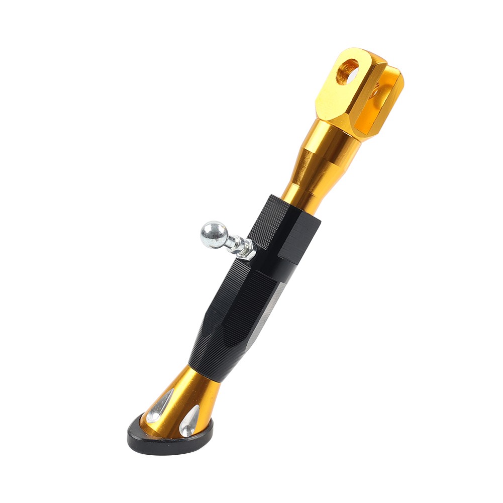 Motorcycle Universal Adjustable Kickstand Foot Side Support Kick Stand Gold
