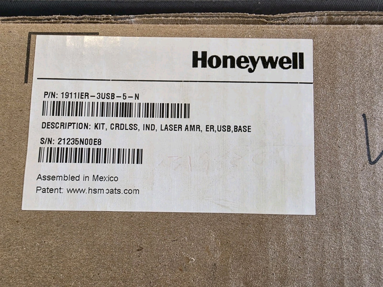 Honeywell 1911ER-3USB-5-N Cordless Barcode Scanner Kit w/ USB Base