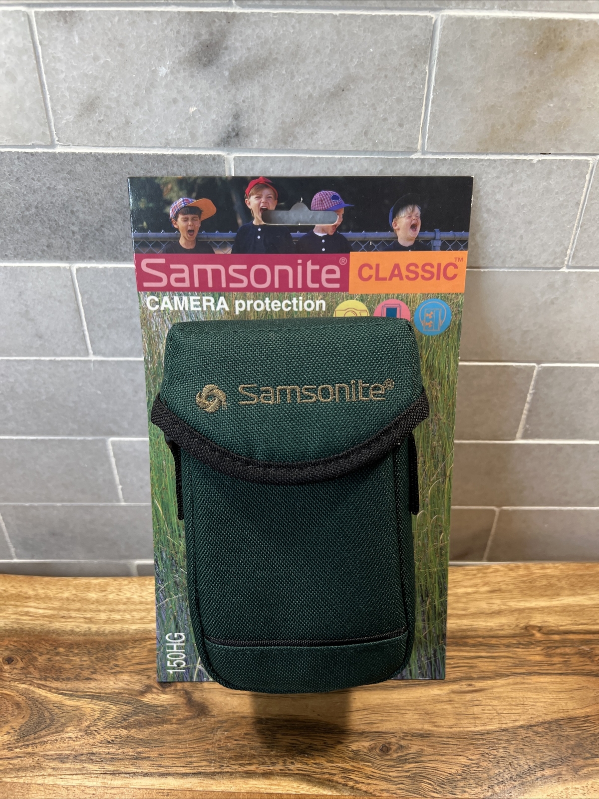 Vintage Samsonite Camera Case Green 6”x4”x 2” Canvas Adjustable Handle - NEW