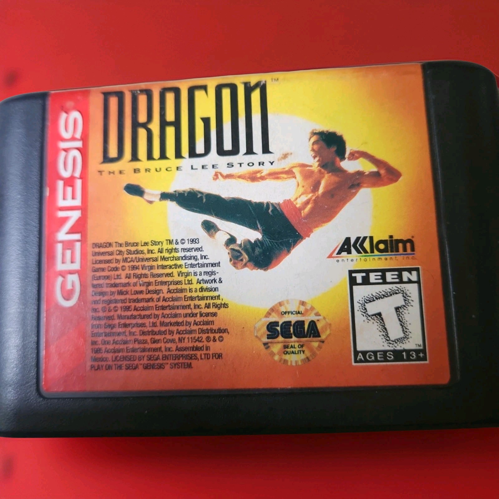 EUC Sega Dragon The Bruce Lee Story  Free Shipping. TESTED VERY CLEAN SMOKE-FREE