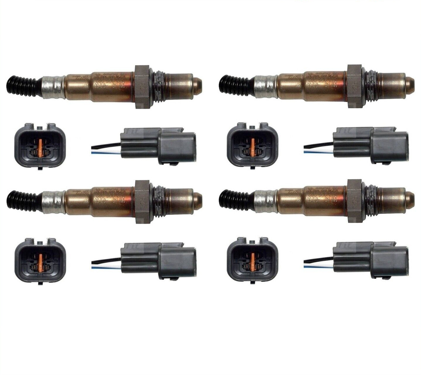 4PCS Up+Down Oxygen Sensor For 2012 2013 2014 2015 Hyundai Equus Genesis 5.0L V8