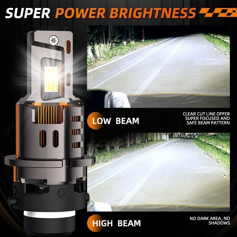 2X LED Headlight Bulb D4S D4R Replace HID Xenon Super White 6000K Conversion Kit