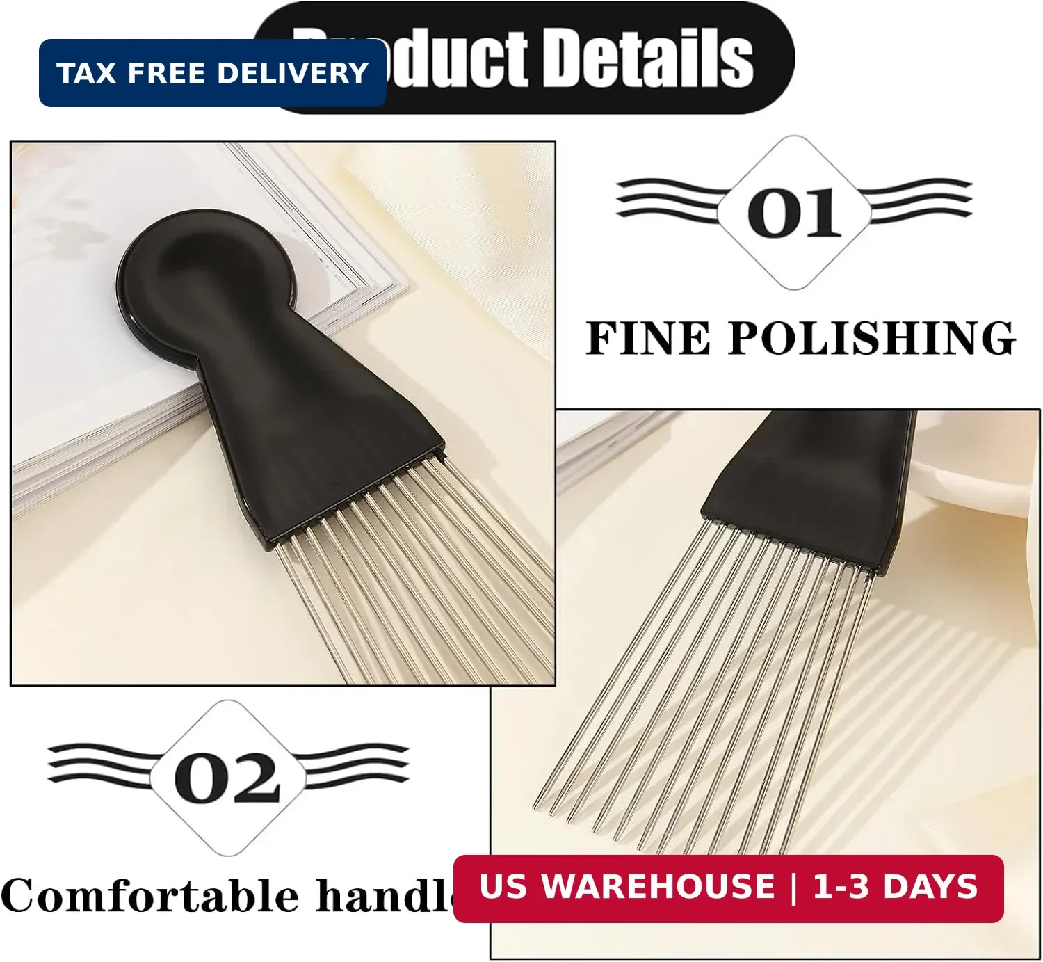 1 Pack Guiro Scraper Professional Comb Style Scraper Guiro Instrument Stainless