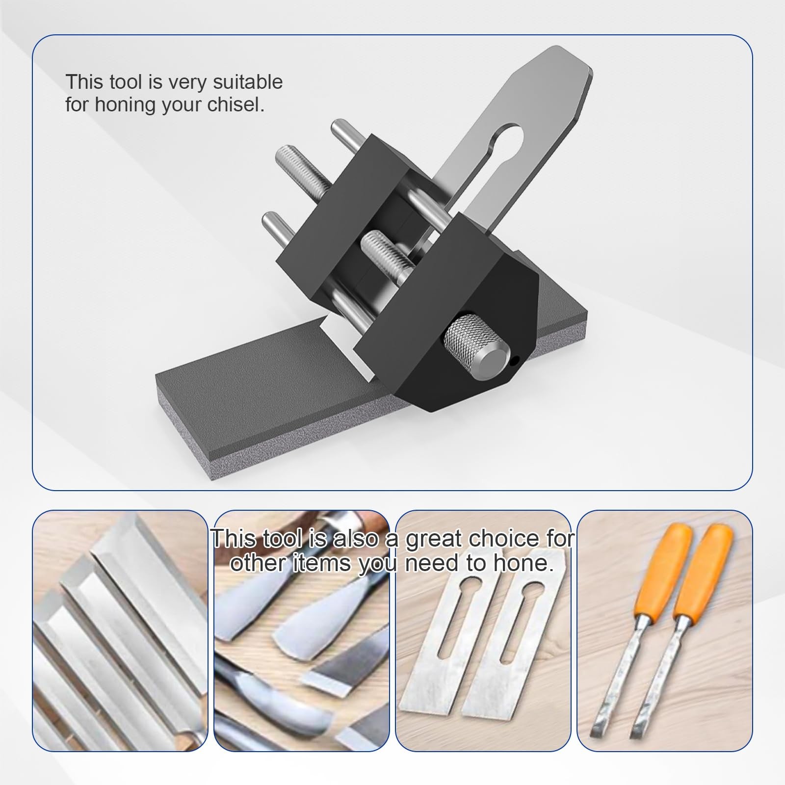 Precise Chisel Sharpening Jig Kit, Honing Guide System for Woodworking Chisel...