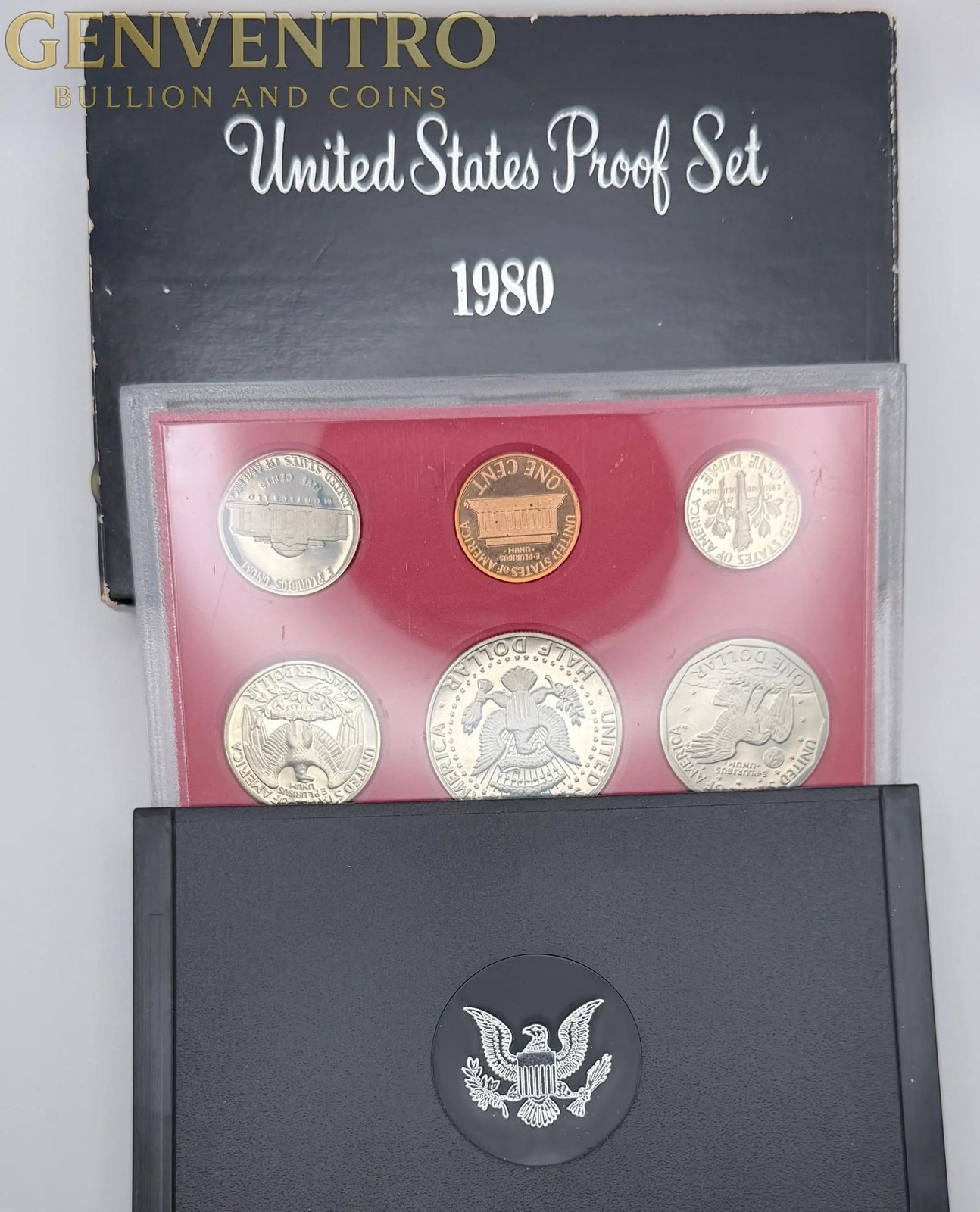 1980 US Mint Proof Set BU Coins with Original Mint Packaging  #328