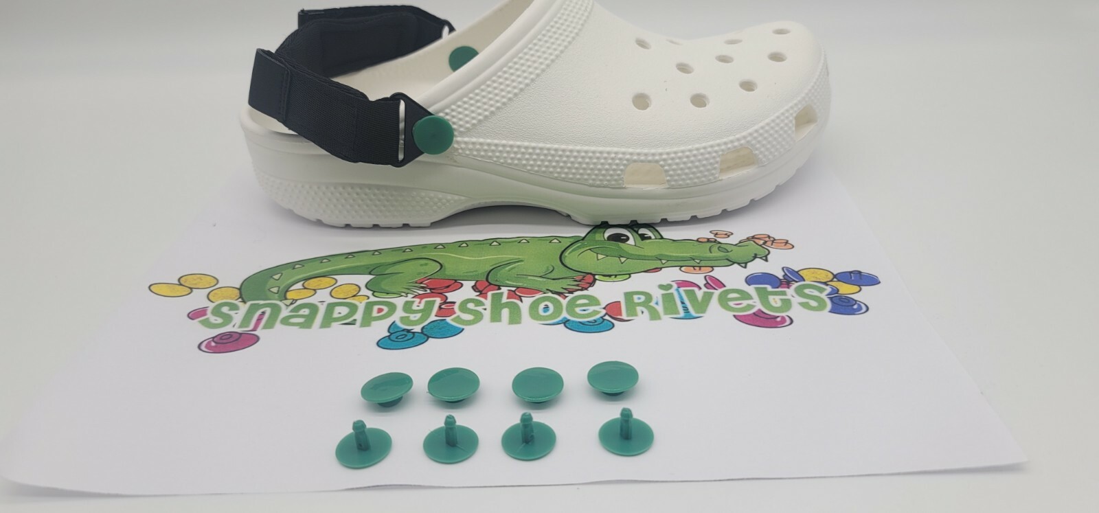 4 DARK GREEN RIVETS,FASTENER,BUTTON, NEW (FAST SHIP) fits CROC