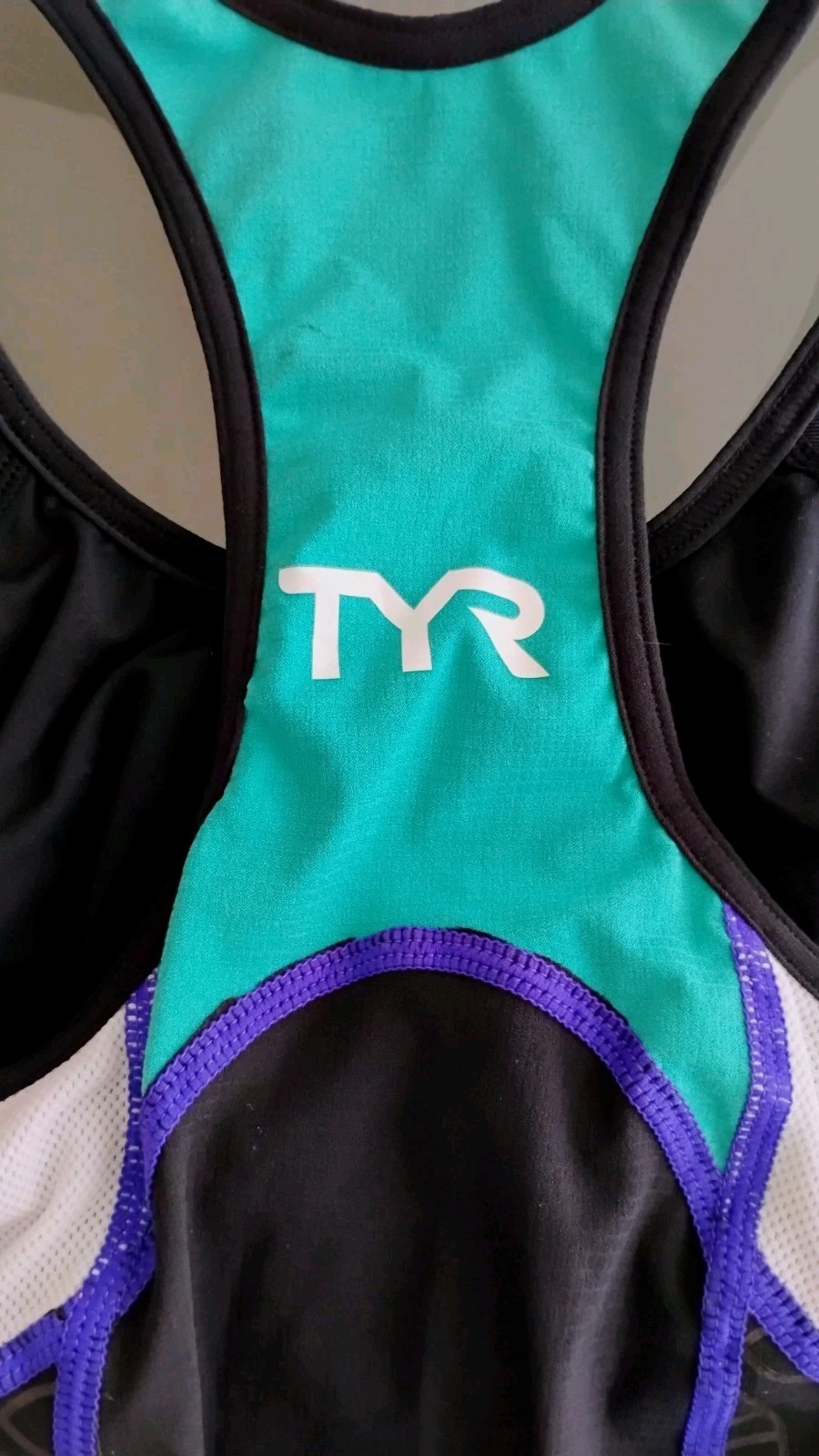 TYR Women's XS Tri Tank Top Competitor Black Turquoise NWT Free Shipping