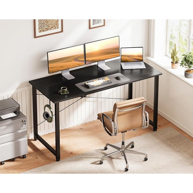 Versatile Home Office Desk Computer Table W/ Efficient Storage & Quick Assembly