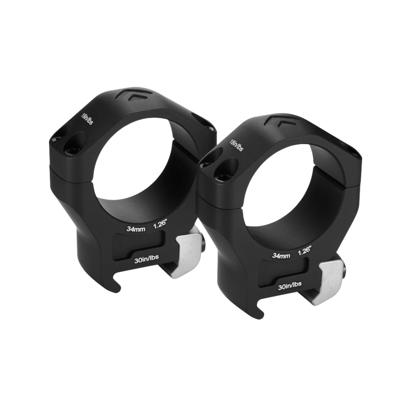 Arken Optics Halo Ti Titanium Scope Rings 34mm 0.92" Low
