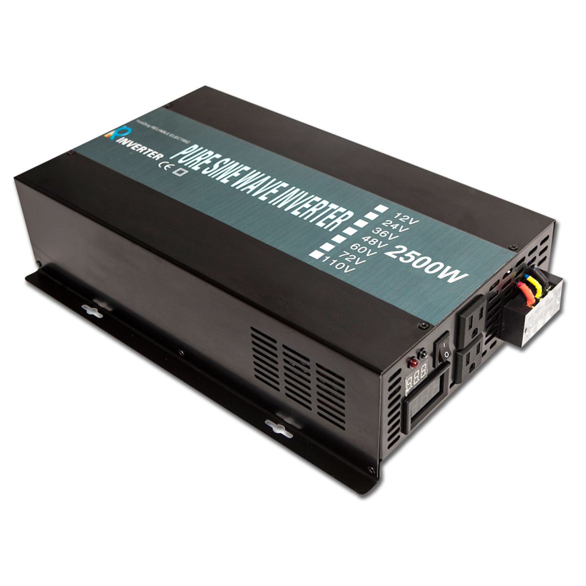 96V to 110V 120V Pure Sine Wave Inverter 2500W Power Supply Battery Motor Solar