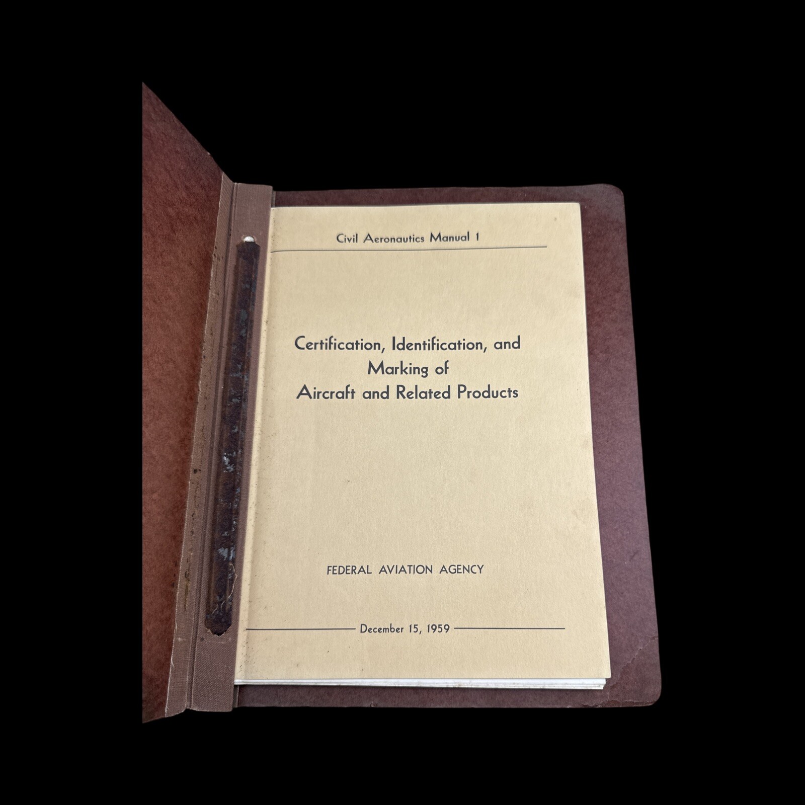 ✈️ Certification, Identification, & Marking Of Aircraft And Related Product 1959