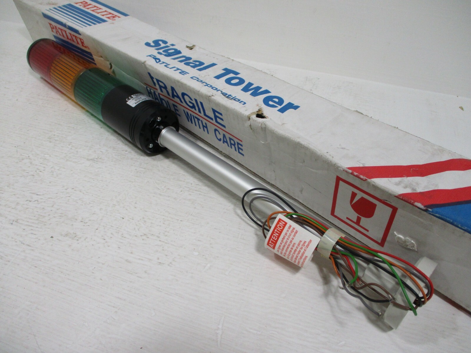 NEW Patlite STD-302F-RYG Signal Tower STD-F Light Stack 24V AC/DC 10W