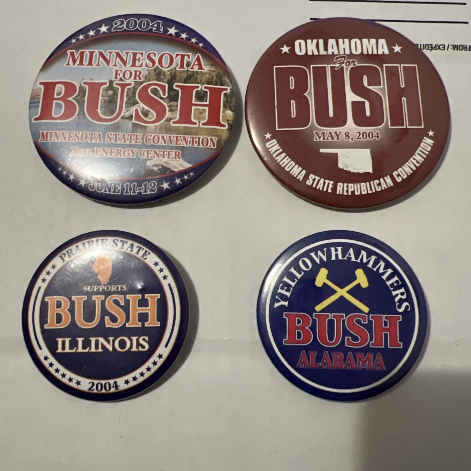 George Bush 2004 pin lot