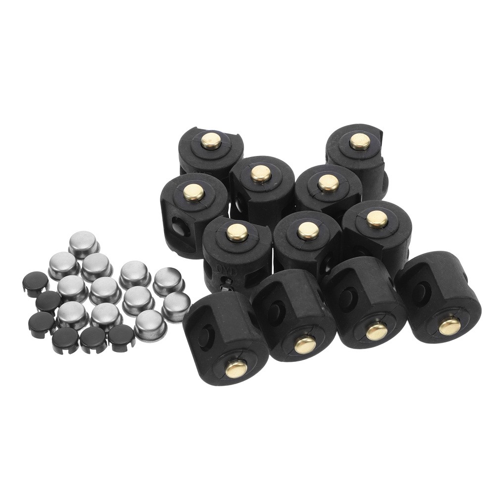12 Sets Flashlight Cover Button Switch Protective End Cap Accessories