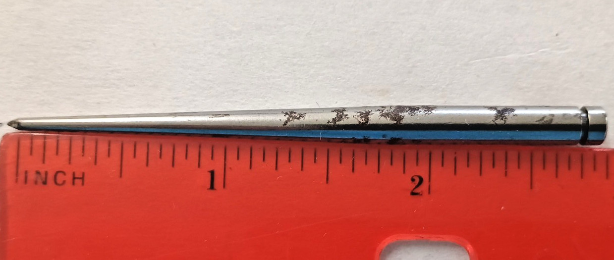 Points For Pocket Scriber 10 PC 2 7/8 OAL has rust