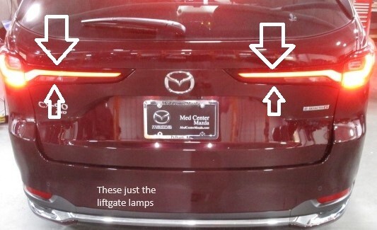 Mazda CX-90 Illuminated Liftgate Lamps