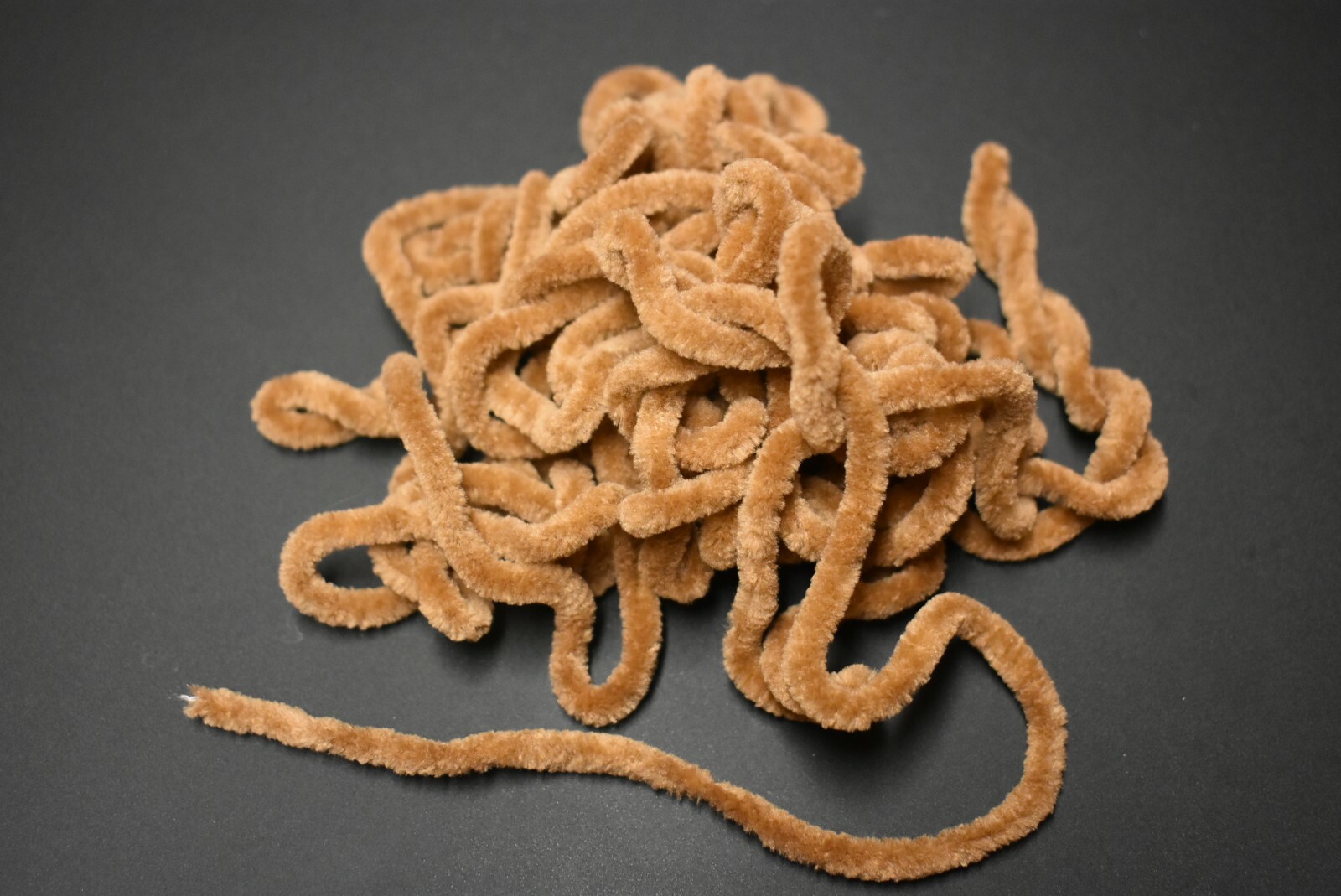 5 Yards 1/4" CAMEL  BROWN Round Chenille for Fly Tying