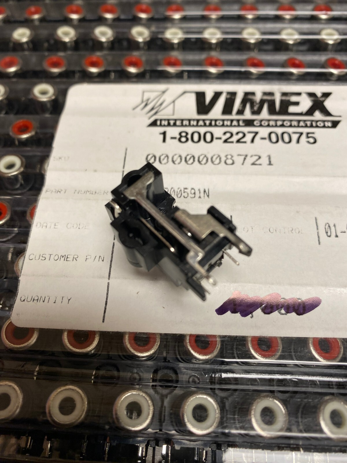 20x Dual RCA Jack Right-Angle Vertical Mount PCB White and Red Inserts