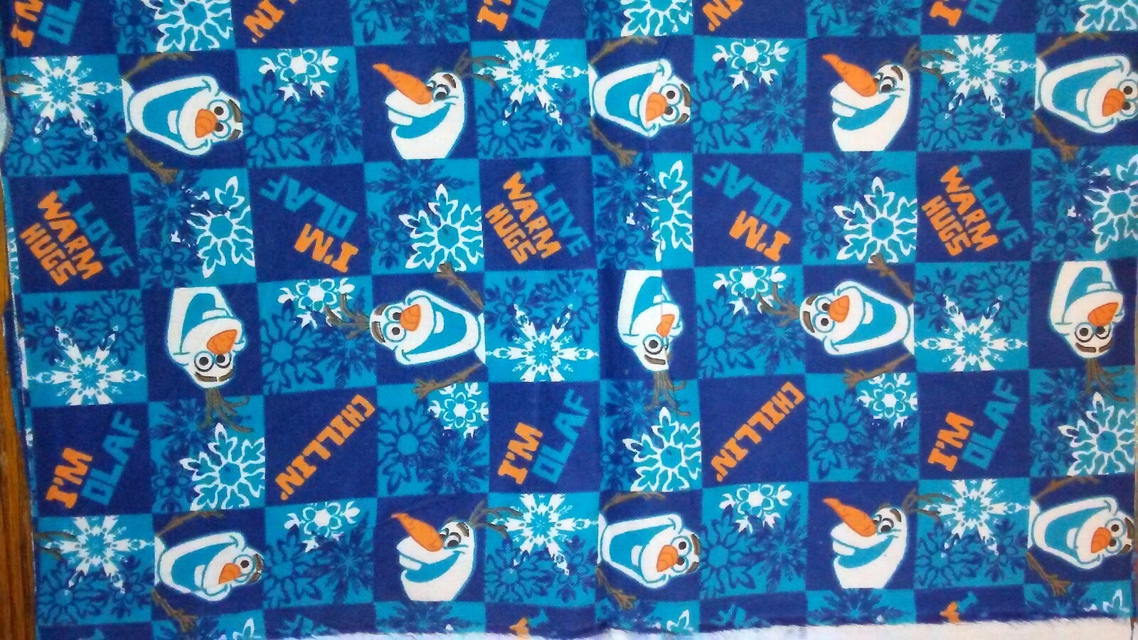 Olaf flannel  stuffed Pillow - Valance - Pillow Case  FREE NAME embroidered
