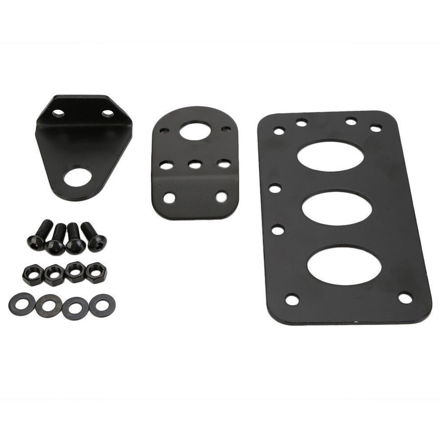 Motorcycle Side Mount License Plate Bracket Holder For Harley Chopper Dyna Black