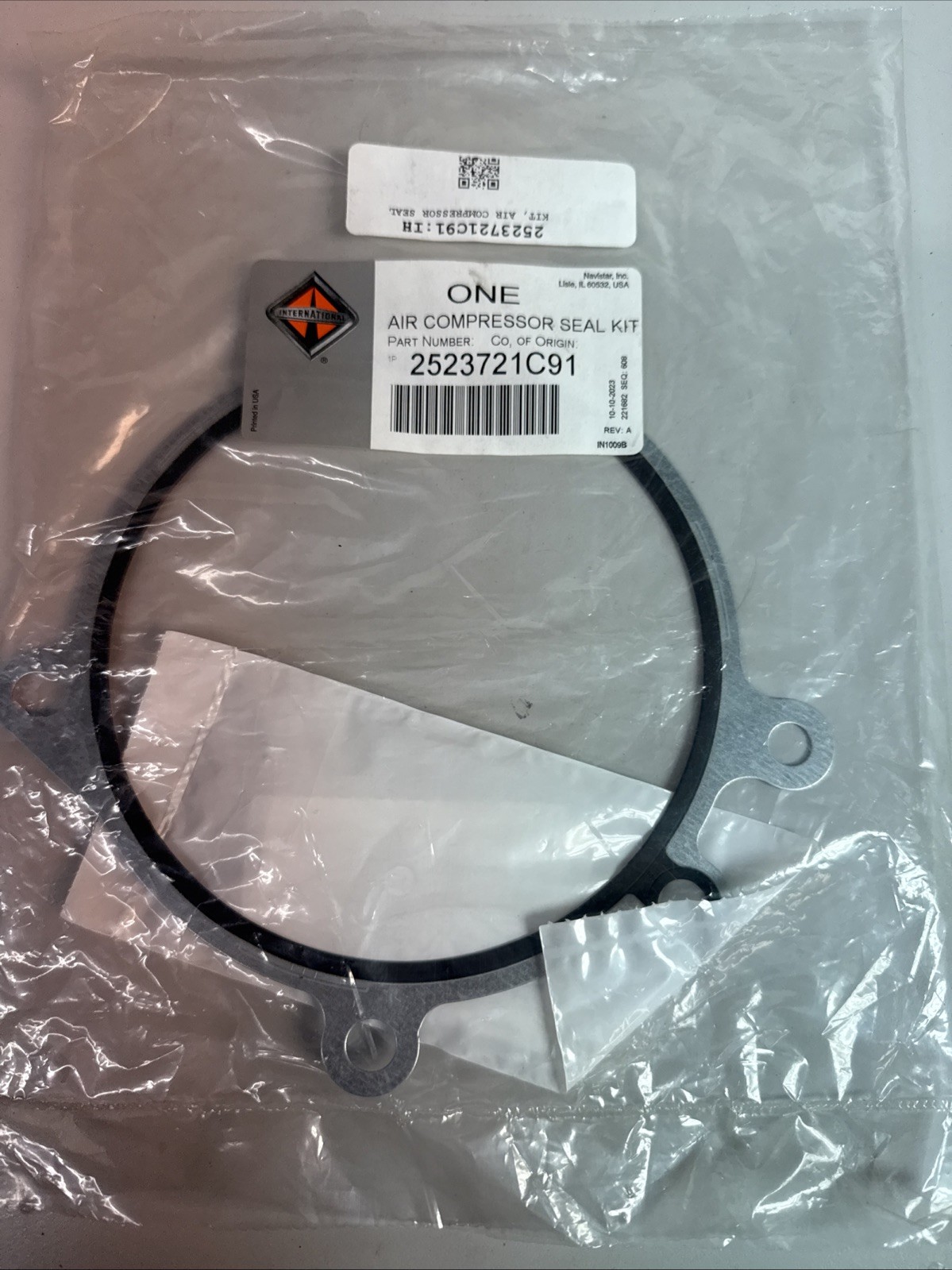 GENUINE NEW OEM INTERNATIONAL AIR COMPRESSOR SEAL KIT 2523721C91