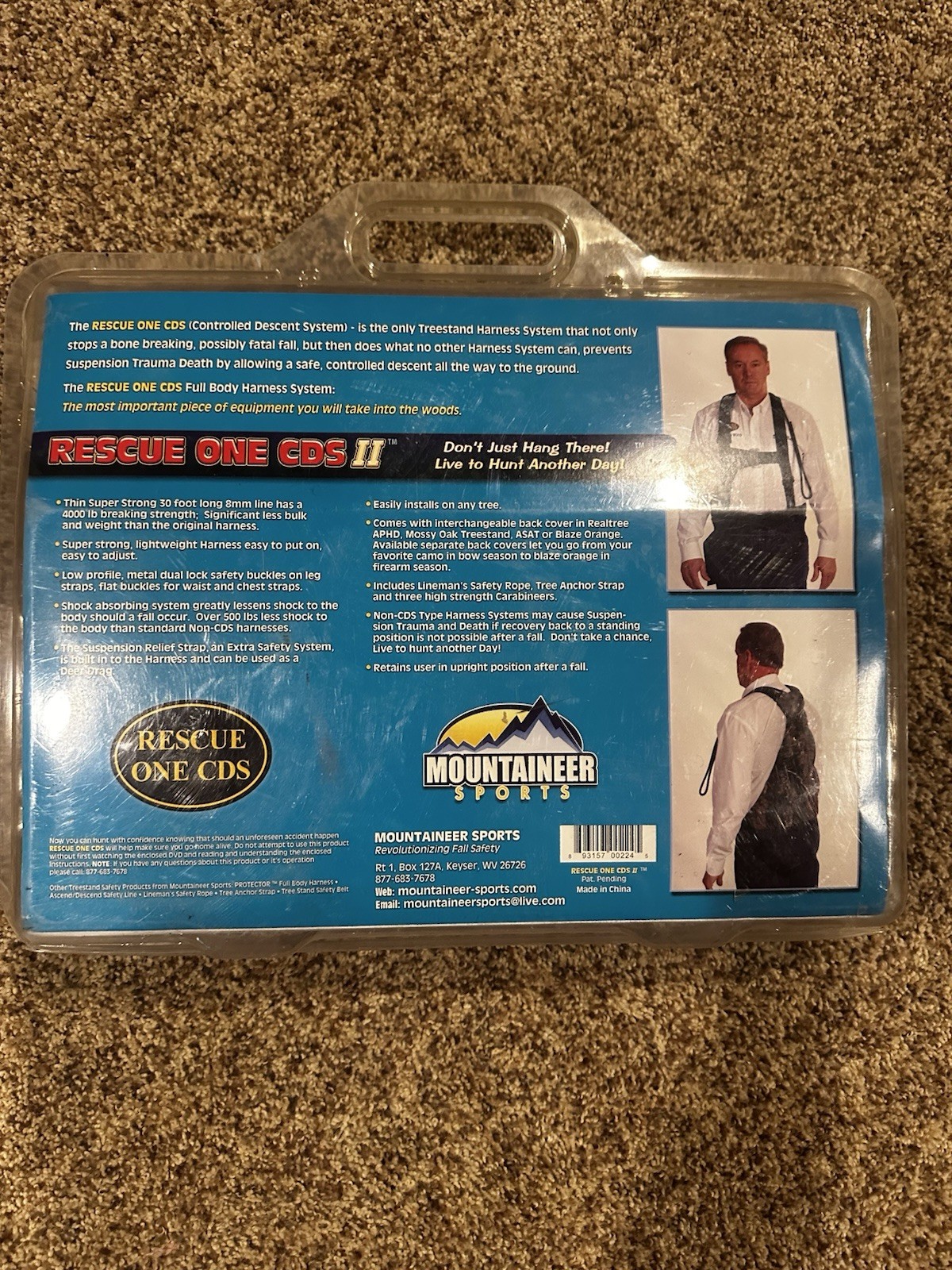 Rescue One CDS2 Control Descent System Harness Unopened Box New