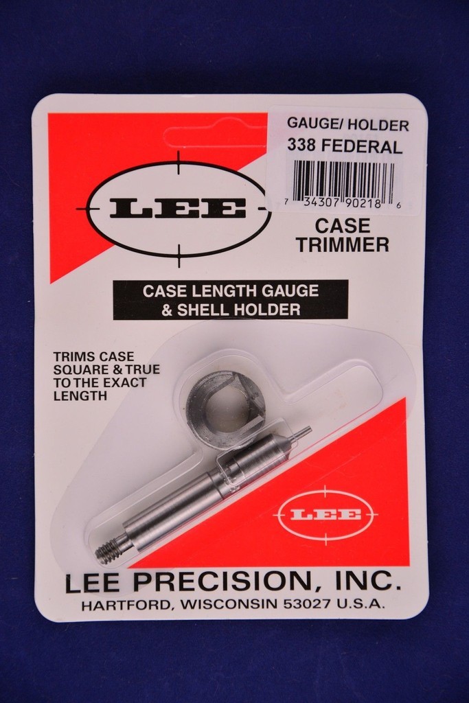 Lee 90218 Case Length Gauge & Shell Holder 338 Federal #90218