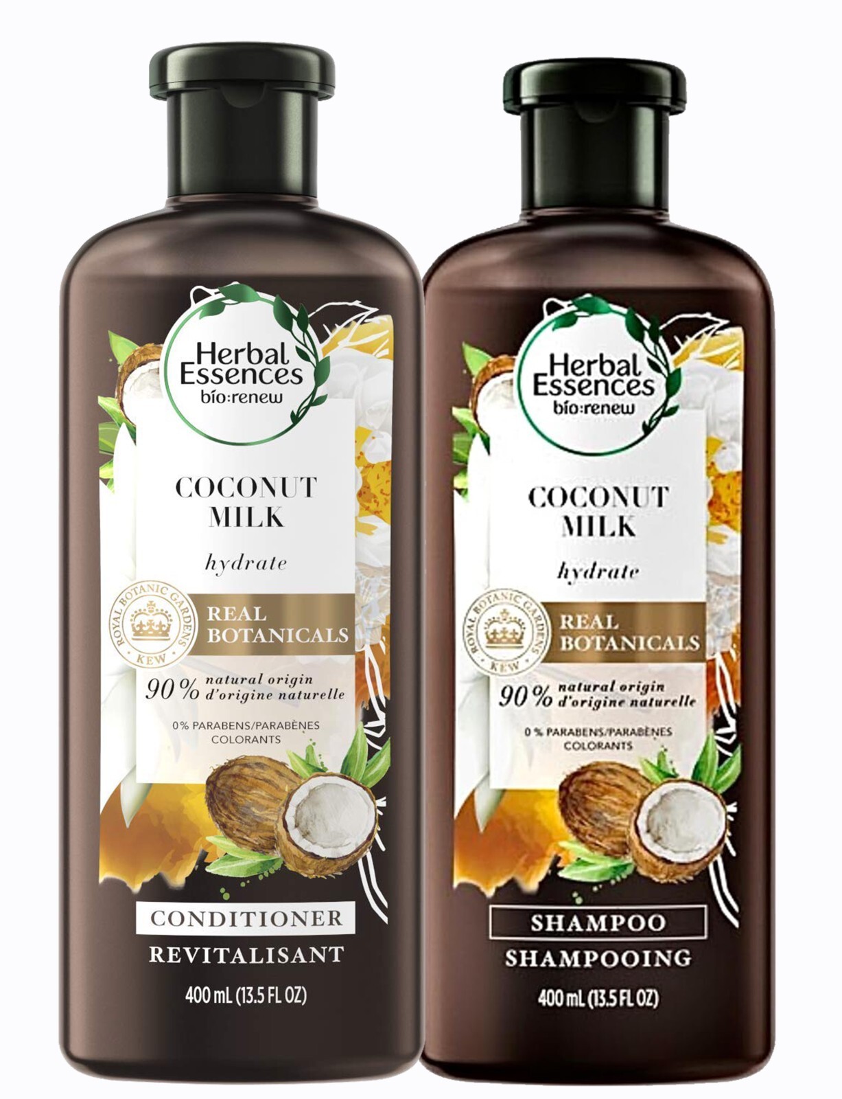 Herbal Essences Bio-renew Shampoo and Conditioner Coconut Milk  13.5 Oz ea