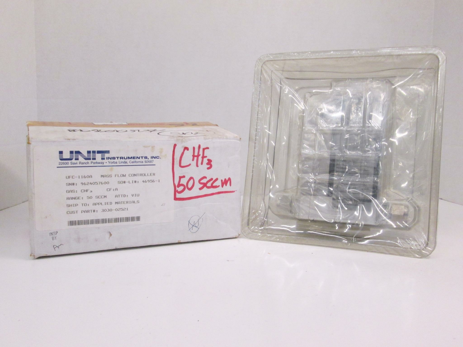 Unit UFC-1160A Mass Flow Controller, CHF3, 50 SCCM, Refurbished