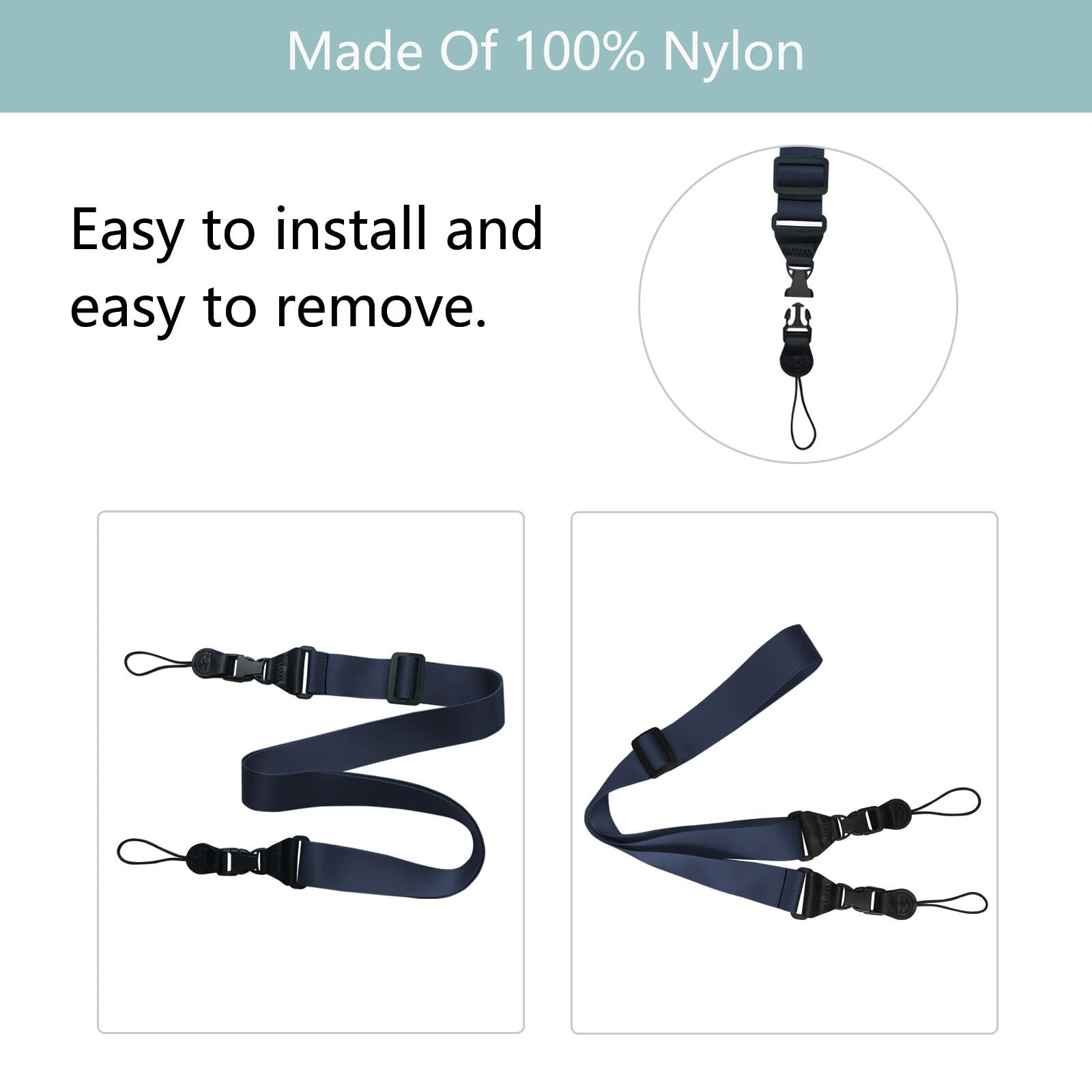 3 Pack Adjustable Shoulder Strap for iPad Tablet Case Laptop Luggage Bag