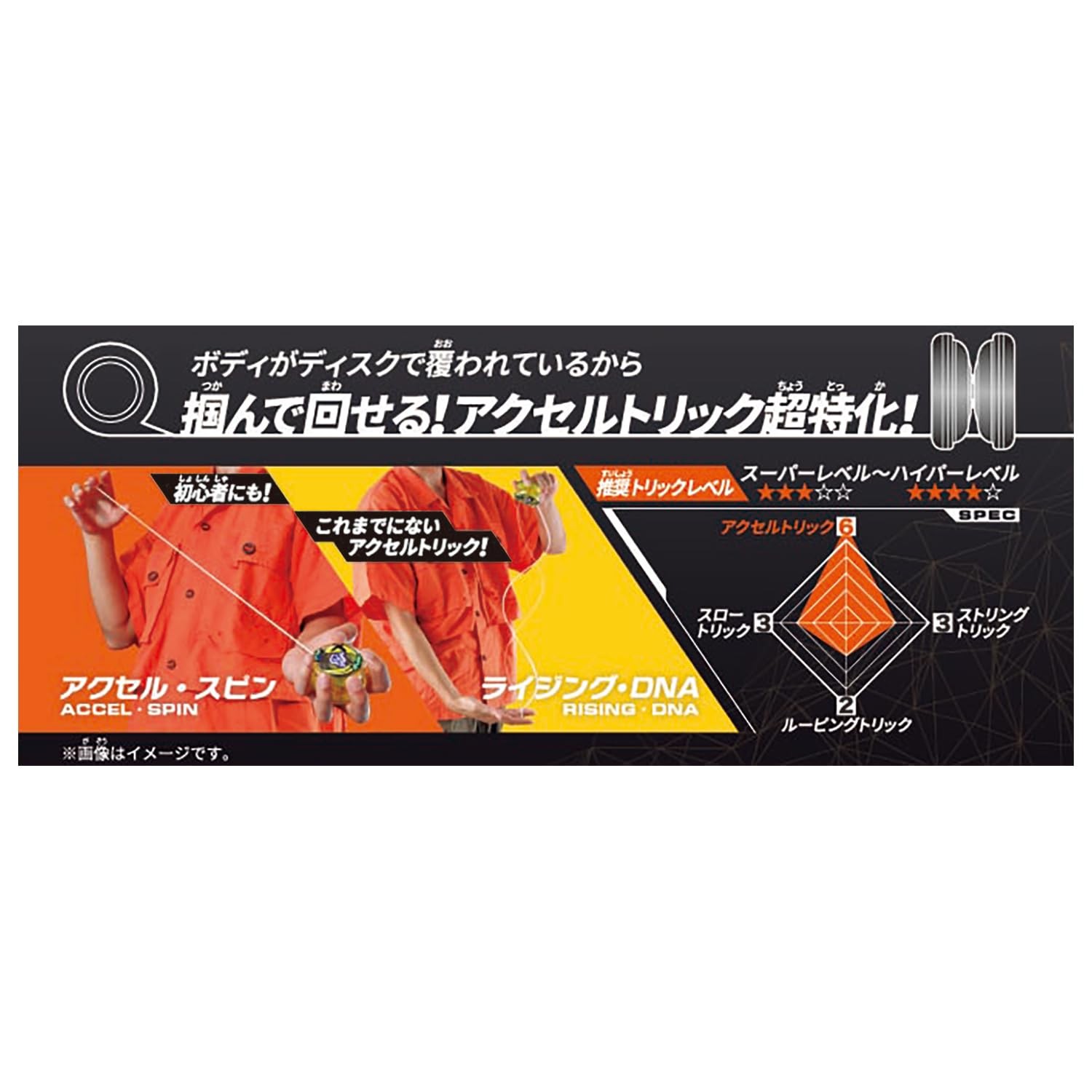 BANDAI HYPER YOYO ACCEL Grab - Happy Bite