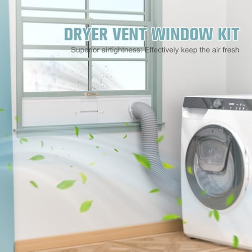 Dryer Vent Window Kit, 4" Window Vent Kit for Dryer Dryer Window Vent Panel Kit