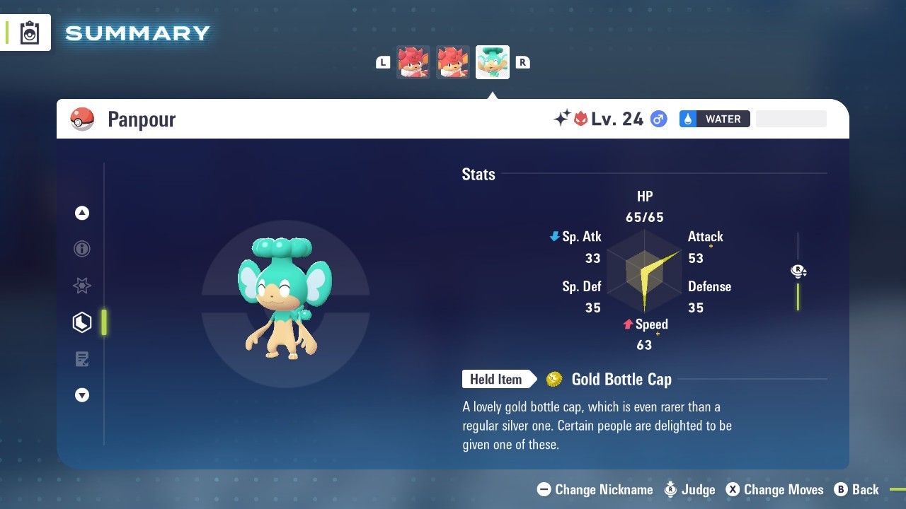 Pokémon Legends: Z-A Shiny Panpour 6iv ✨Max EV✨ALPHA
