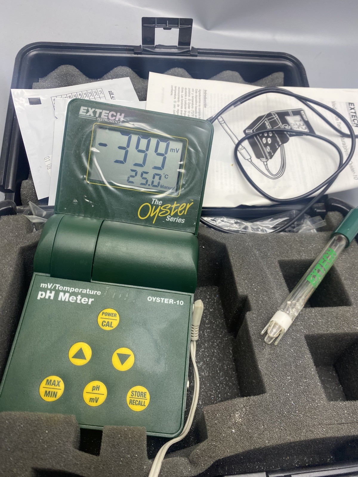 THE OYSTER 10 SERIES pH/mV EXTECH INSTRUMENTS TEMPERATURE METER**Pre-Owned**