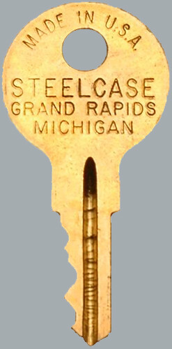 Steelcase XF2461 File Cabinet, Desk, Cubicle, Mobile Pedestal Replacement Key