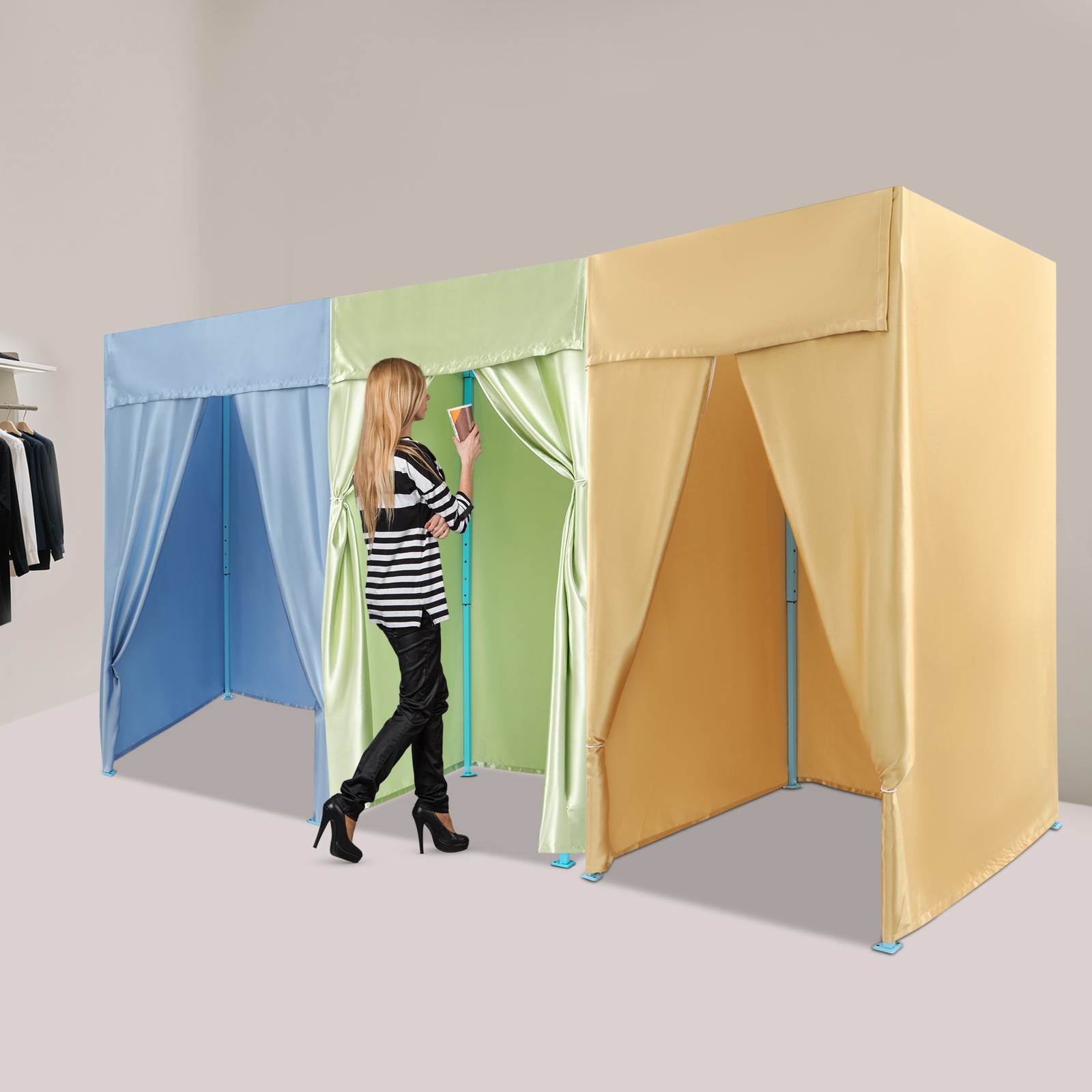 Freestanding Privacy Dressing Room Foldable Fitting Room Portable Changing Room