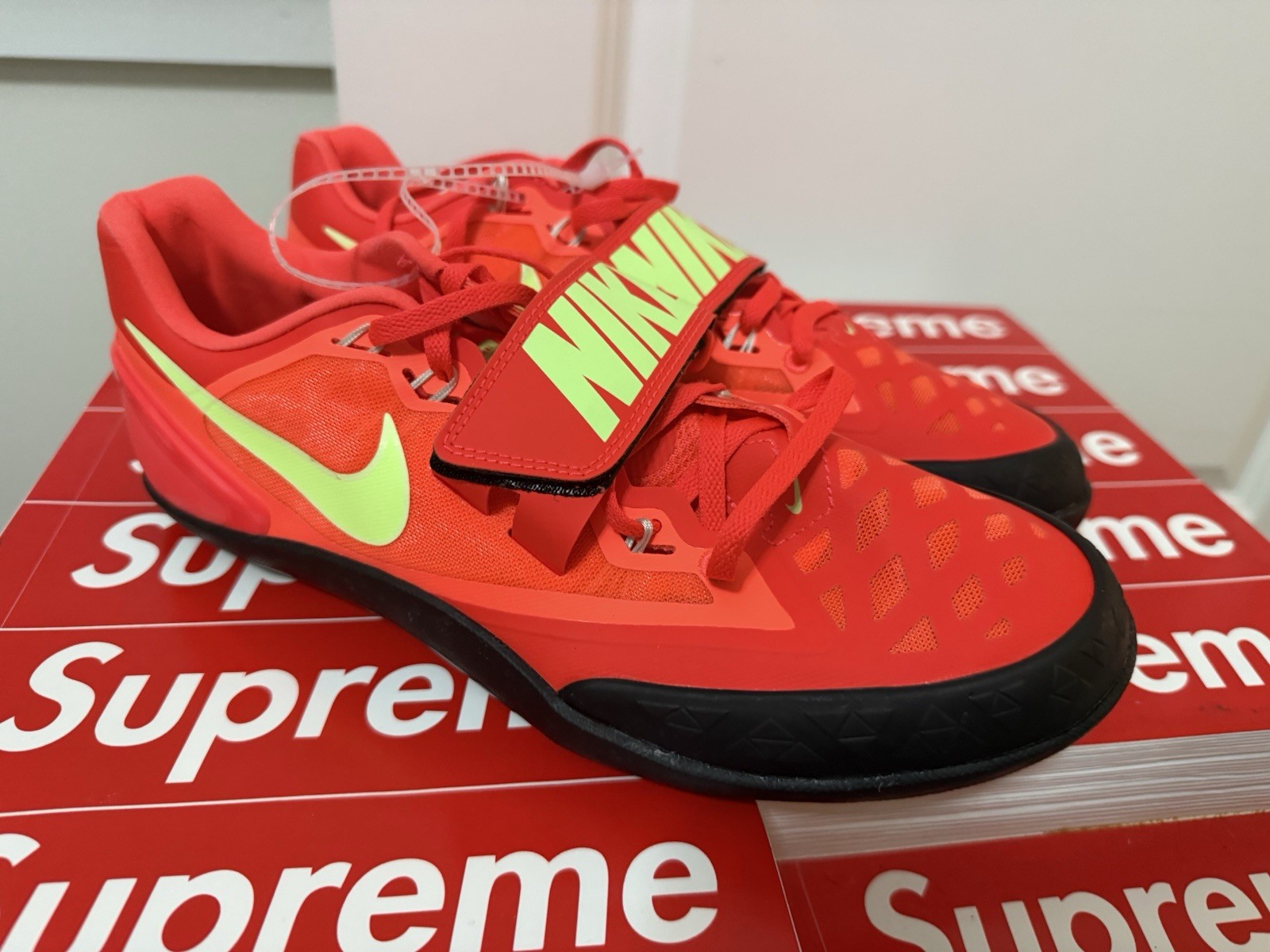 Nike Zoom Rotational 6 Throwing Shoes Crimson Red Mens Size 10 New FZ9606-600