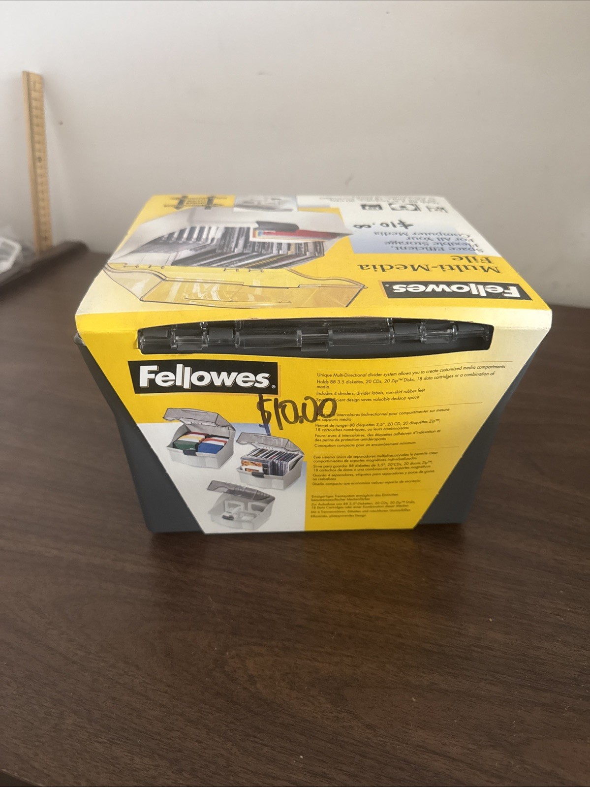 Vintage Fellowes Computerware 88 Disk File For 3.5" 20CDS,20Zip Disks 18 Data