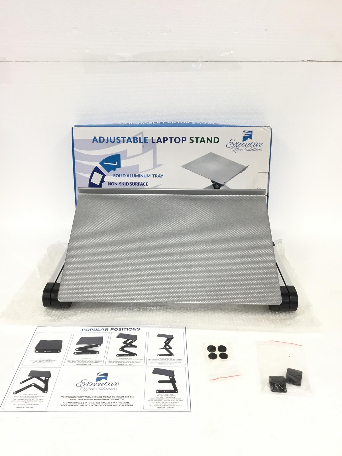 NEW EOS-3 Executive Office Solutions Adjustable Aluminum Laptop Desk Stand