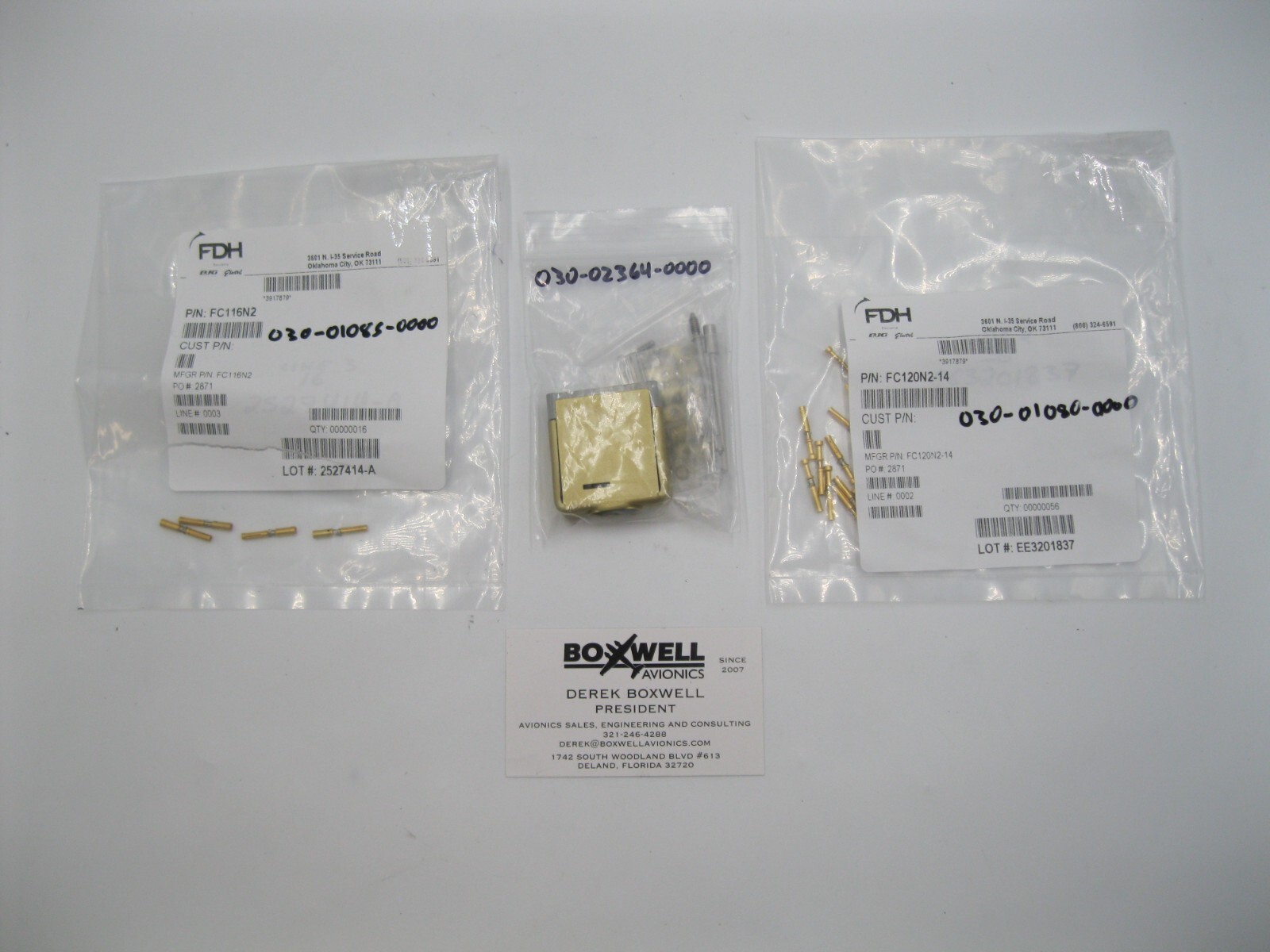 KAC952 HF CONNECTOR WITH CONTACTS 030-02364-0000 030-2364-00 PN: GMCT20F0E100JC