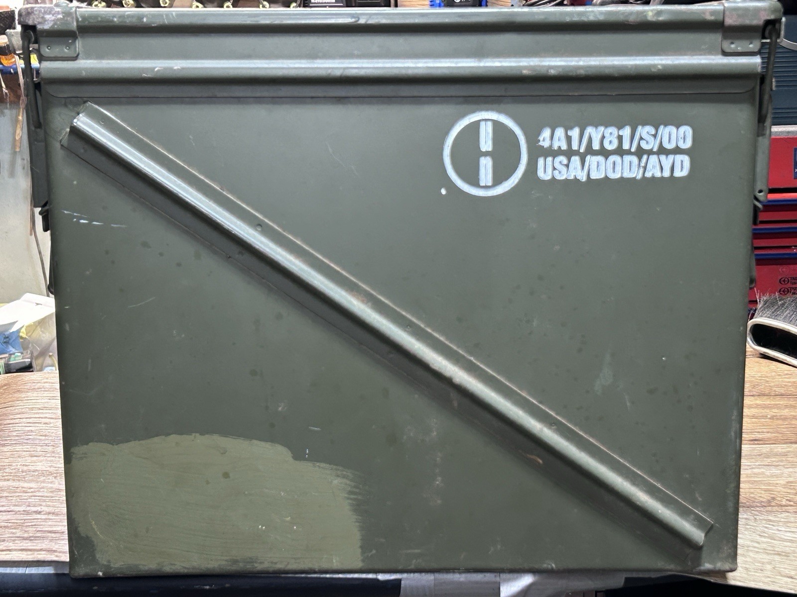 PA120 40mm Waterproof Ammo Can Metal Latch , U.S. Military Surplus Storage