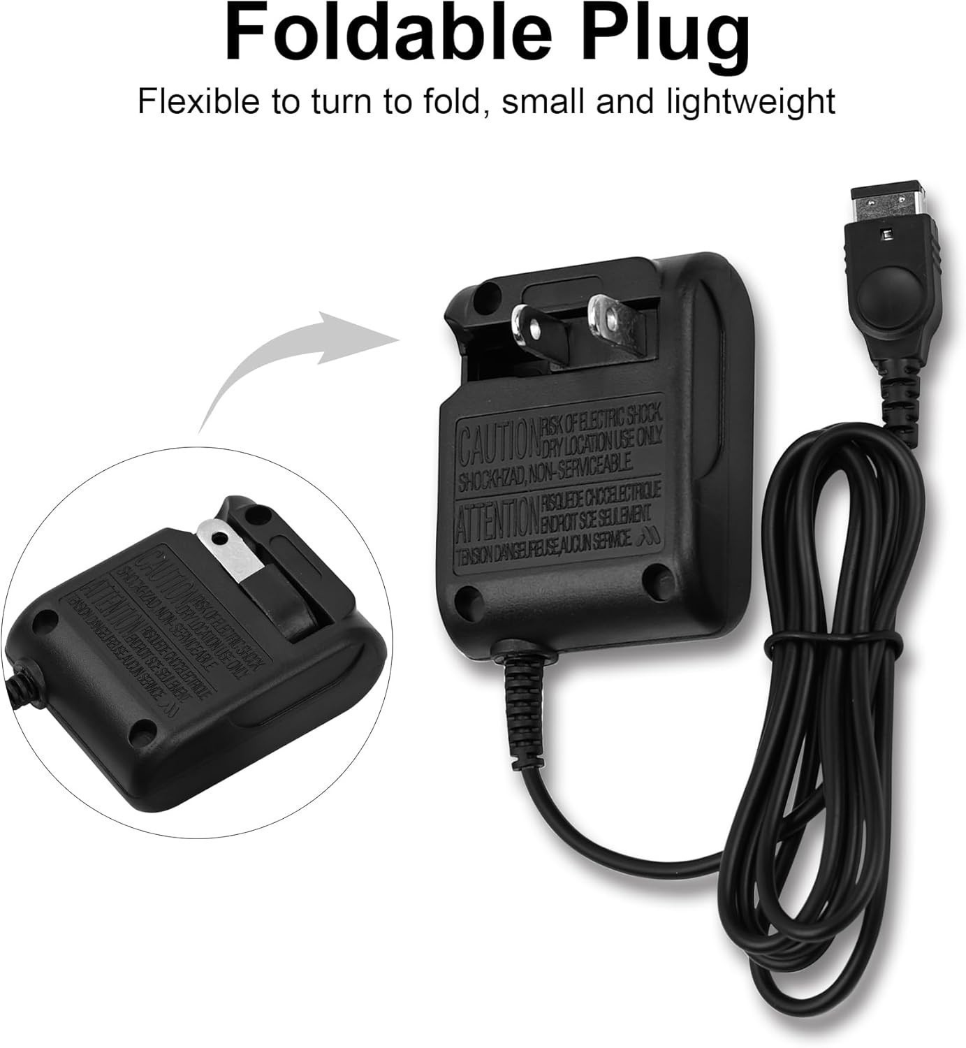 3 Ft Wall Charger AC Adapter Power Cable for Nintendo DS GBA Game Boy Advance SP