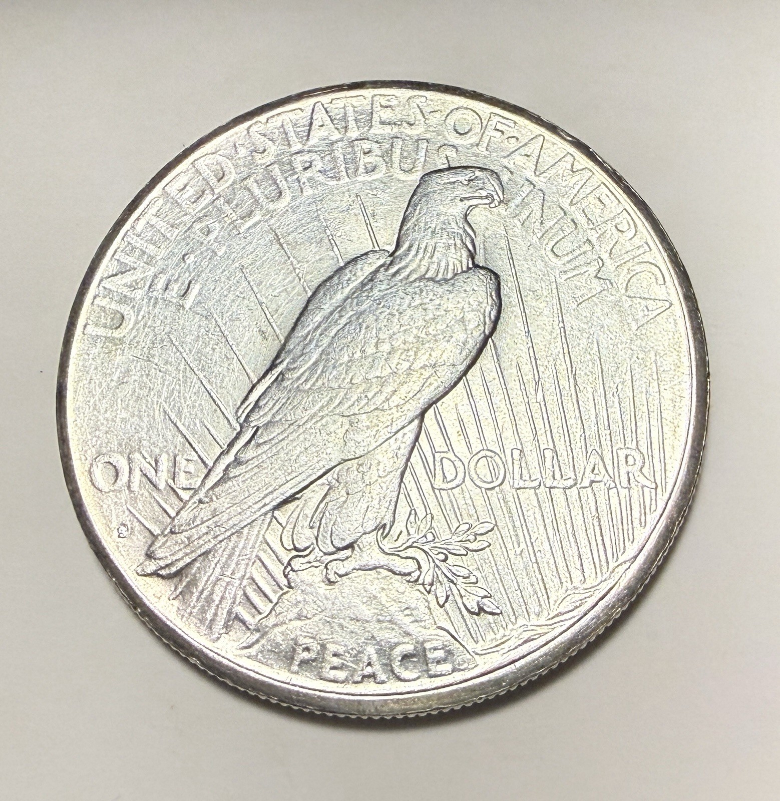 Nice Luster 1924 S PEACE DOLLAR UNC MS DETAILS (cleaned) NICE STRIKE